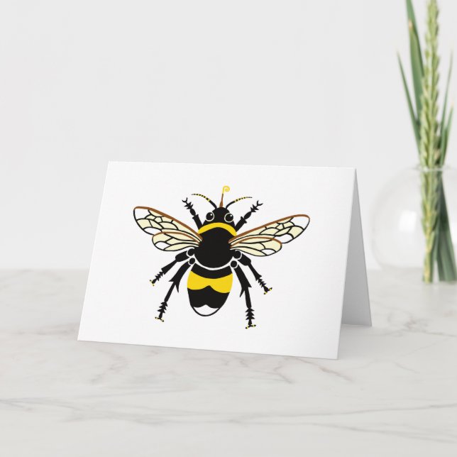 Carte Mignonne BEE - Faune - Nature (Devant)