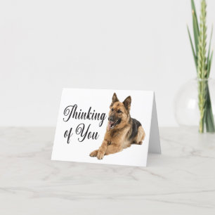 Carte Mignonne Berger Allemand Chien Chien Chien Qui Pen