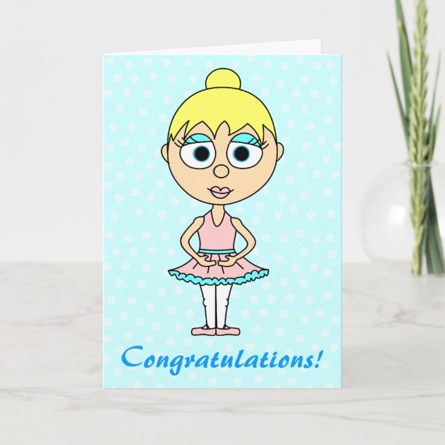 Carte mignonne de félicitations de considérant de (Devant)