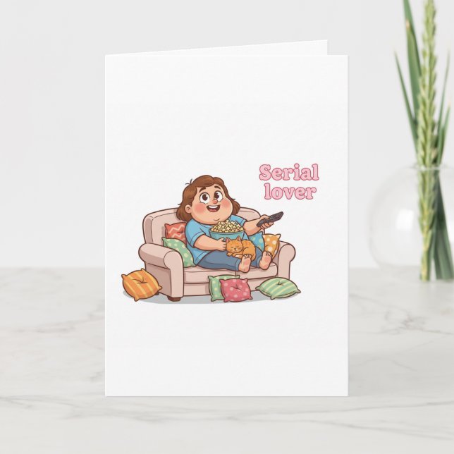 Carte mignonne de l'amoureux en série – Nuit douil (Devant)