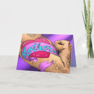Carte mignonne de tatouage du jour ou de