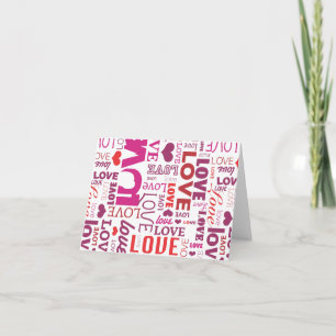 Carte mignonne de valentines d'amour de