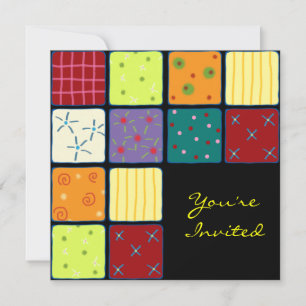 Carte mignonne d'invitation d'anniversaire de