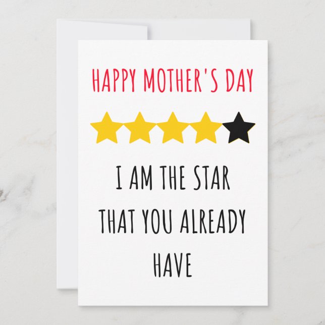 Carte Mignonne & Funny Happy Mother's day card  (Devant)