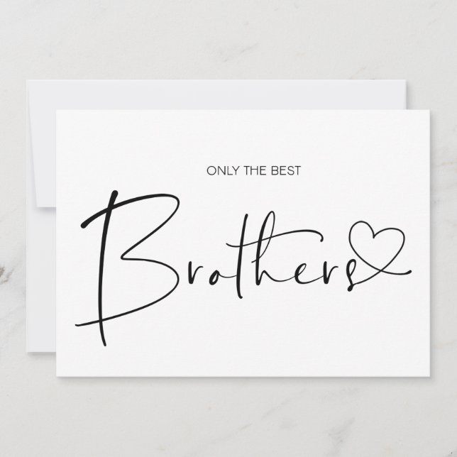 Carte Mignonne Grossesse Révéler Frère Nous attendons bé (Devant)