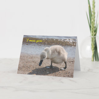 Carte mignonne "Vous me manquez"