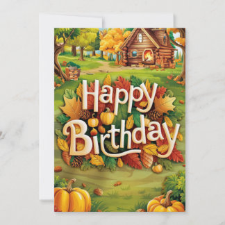 Carte Mignonne Whimsical Chaud Automne Automne automne B