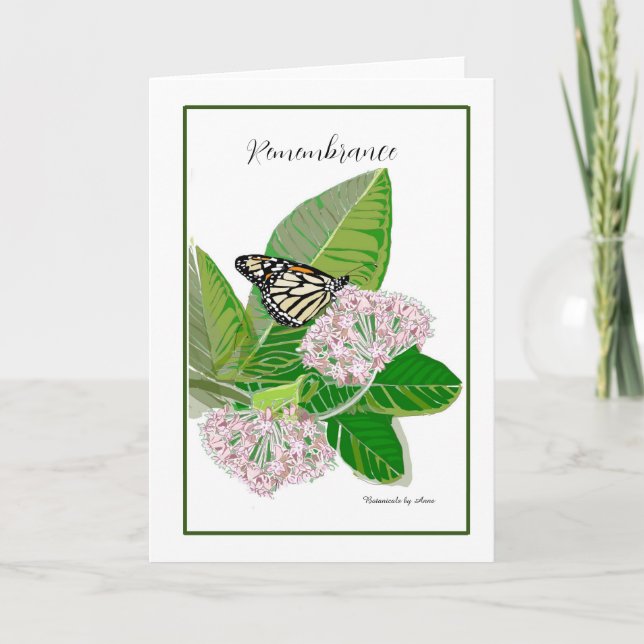 Carte Milkweed & Monarch (Devant)