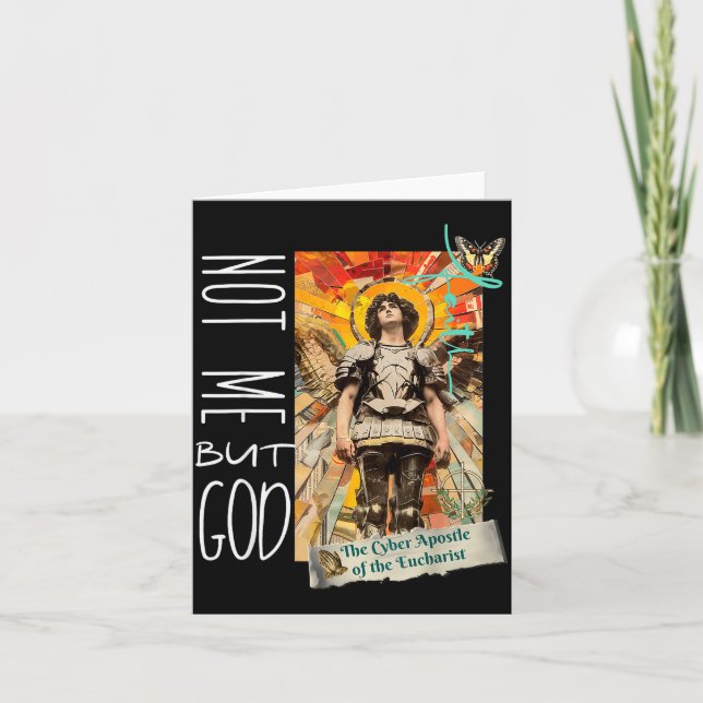 Carte Millennial Saint The Eucharist Not Me God  (Devant)