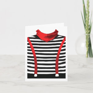 Carte Mime Artiste Interprète Arts Halloween Costume Cos