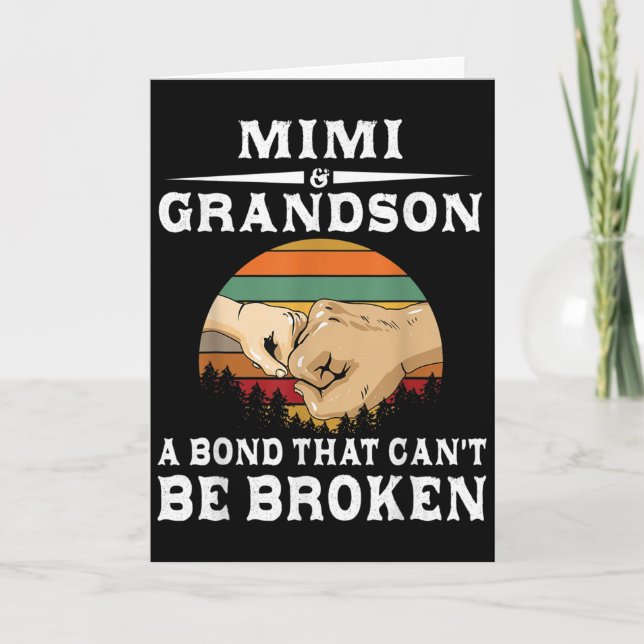 Carte Mimi And Grandson A Bond That Can't Be Broken  (Devant)