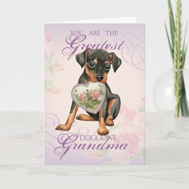 Carte Min Pin Heart Maman (Devant)