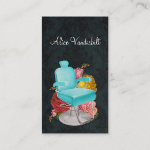 Carte minable vintage de styliste de chaise de
