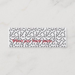 Carte mince de lutte contre les parasites