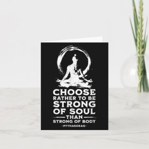 Carte Mindfulness Philosophie stoïque Pythagore Citation