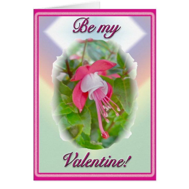 Carte Miniature Fuschia Valentine (Devant)