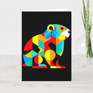 Carte Minimalisme Géométrique Illustration Moderne de la