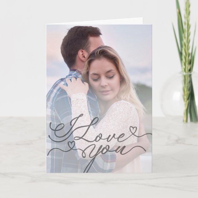 Carte Minimalist I Love You (Devant)