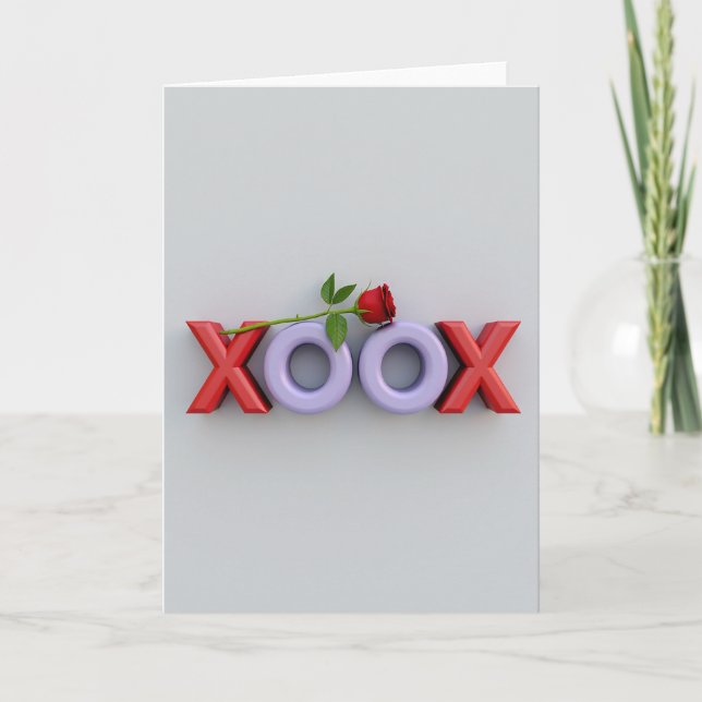 Carte Minimalist Xoxo Love Card (Devant)