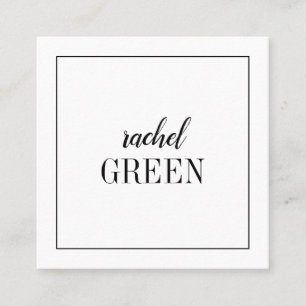 Carte minimaliste carrée