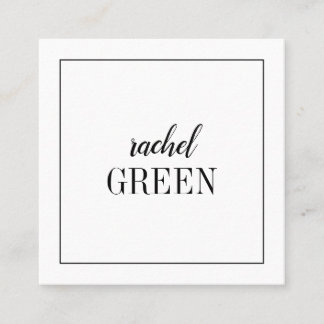 Carte minimaliste carrée