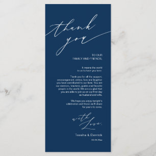 Carte minimaliste de réglage du Merci de réglage d