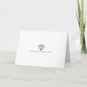Carte minimaliste Diamonds    Charbon sous pressio