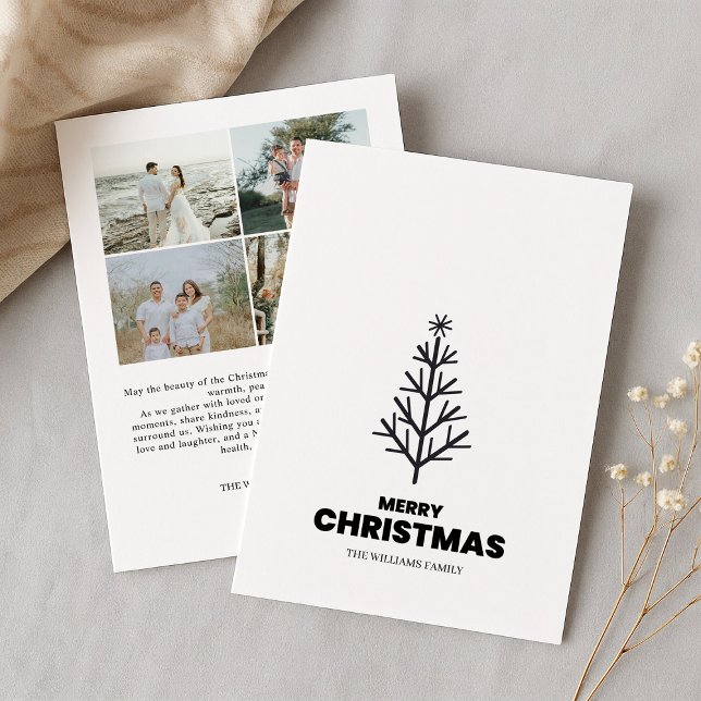 Carte minimaliste Joyeux Noël (Créateur téléchargé)