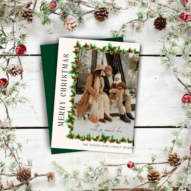 Carte minimaliste Joyeux Noël photo (Créateur téléchargé)