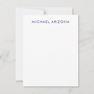 Carte Minimaliste Moderne Simple Nom Propre