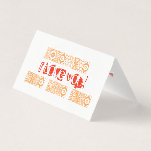 Carte minimaliste pour la Saint-Valentin