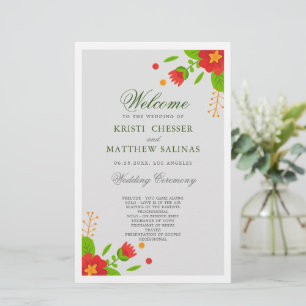 Carte minimaliste simple de mariage floral