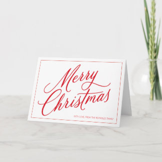 Carte Minimalistic Merry Christmas Greeting Card