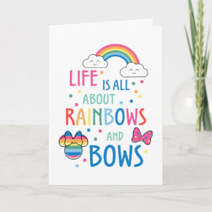 Carte Minnie   Arcs-en-ciel et vaches