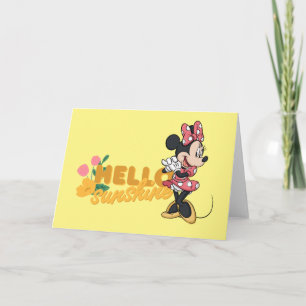Carte Minnie - Bonjour Sunshine