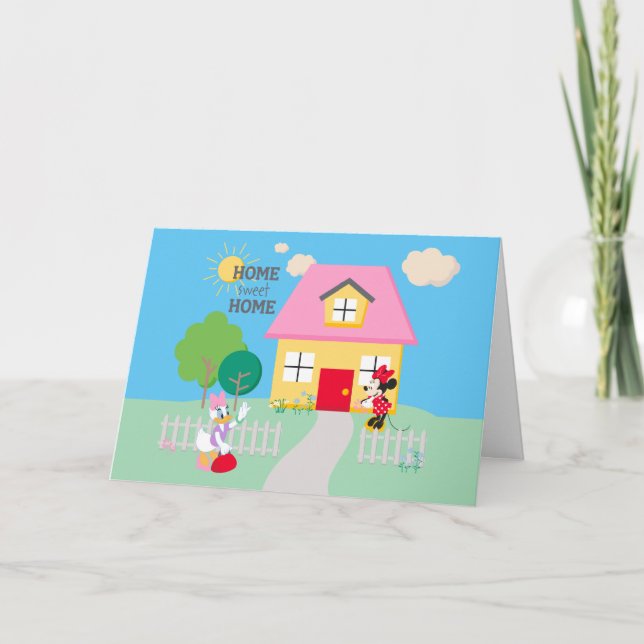 Carte Minnie et Daisy | Maison Sweet Home (Devant)