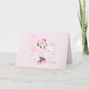 Carte Minnie Mouse - Bonjour vous