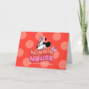 Carte Minnie Mouse Élégante, Sassy et Flashy