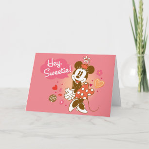Carte Minnie Mouse - Hey Sweetie !