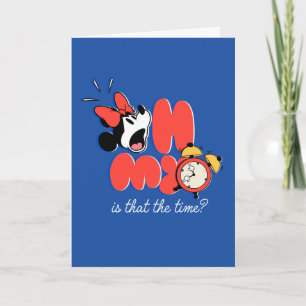 Carte Minnie Mouse Oh Mon Dieu C'est L'Heure