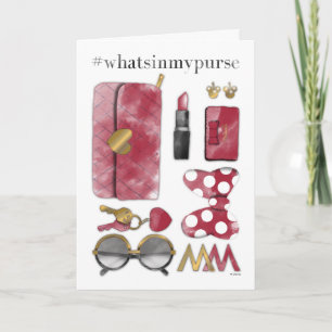 Carte Minnie Mouse   #qu'estcequ'ilyaDansmonSac