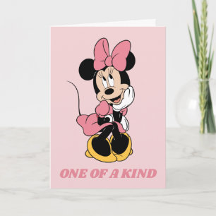Carte Minnie   Poster en rose