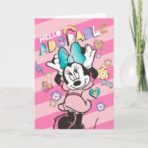 Carte Minnie Souris - Bonjour adorable