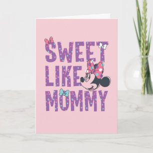 Carte Minnie   Sweet Like Maman