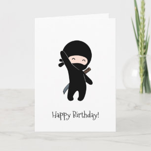 Carte Minuscule anniversaire de Ninja