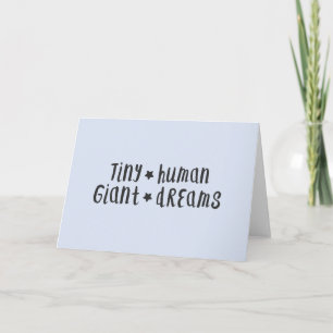 Carte Minuscules rêves géants humains   Baby Boy Blue él