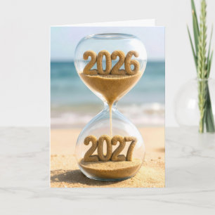 Carte Minuterie de sable Nouvel An 2027