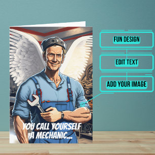 Carte Miracle Worker Funny Mécanique Anniversaire