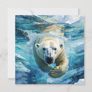 Carte Mirage arctique : Le Monarque de la natation