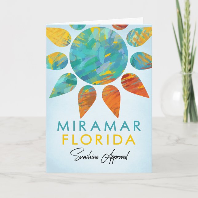 Carte Miramar Floride Sunshine Travel (Devant)